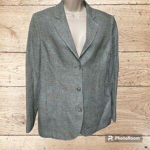 Ann‎ Freedberg Spring Blazer Multicolored Tweed Boxy Size M/L